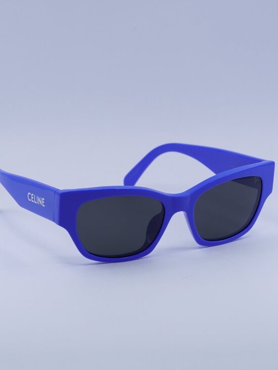 Celine CL40197U 92A Sunglasses Blue Square Frame, Smoke Lenses main image 8